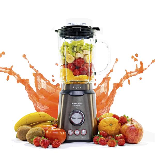 ECODE Blender Professionnel Titanblade Pro, pichet Thermosecur 1890mL