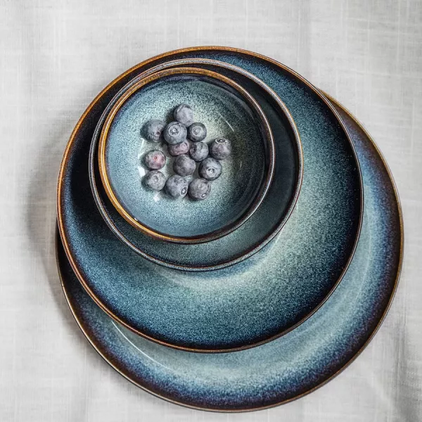 Assiette creuse, 4 pièces, GLADELIG