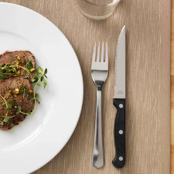 Couteaux De Table - Boîte 4 Pièces Couteau à Steak - Couteau De Cuisine - Lame Acier Inoxydable
