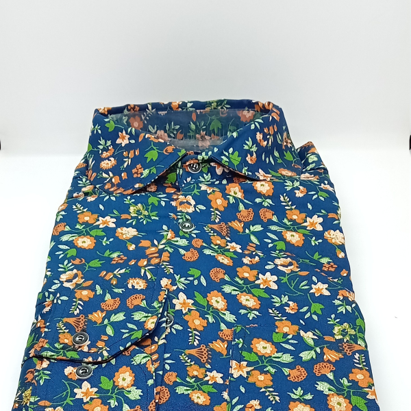 Chemise homme imprimée fleurs