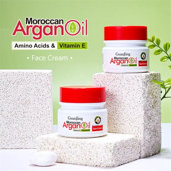 Crème pour le visage à l'huile d'argan marocaine 