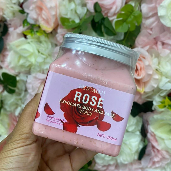 Gommage Exfoliant Visage et Corps à la Rose