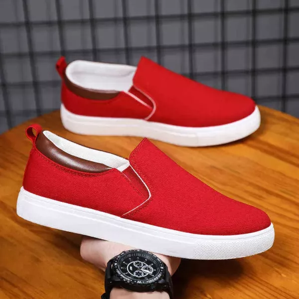 Chaussures Slip-on Rouge