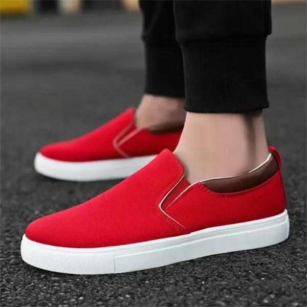 Chaussures Slip-on Rouge