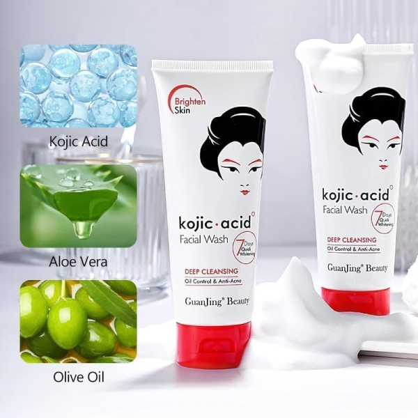  Nettoyant Visage à l'Acide Kojique – Guanjing Beauty