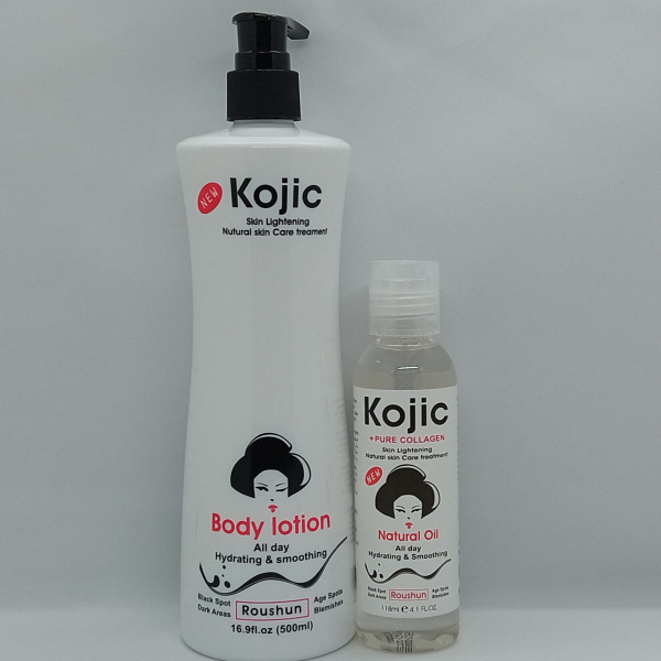 Gamme Kojic : Lait de toilette et Huile naturelle